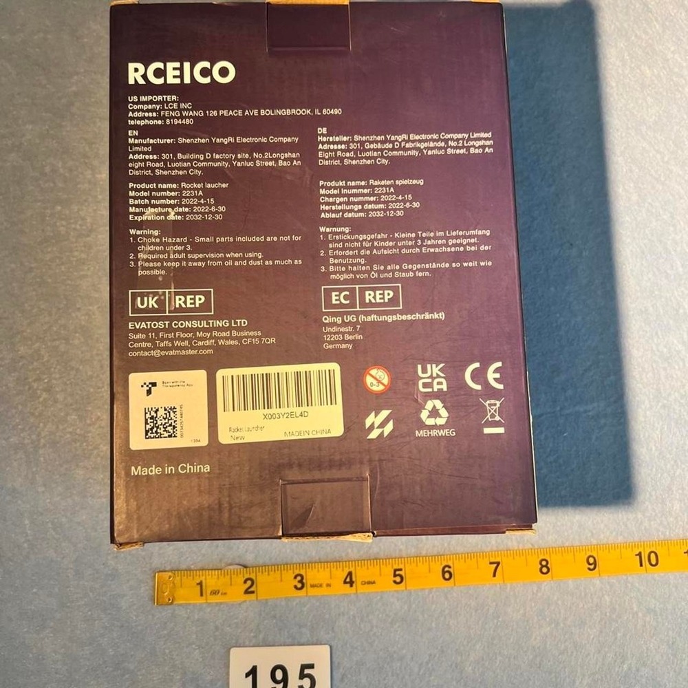 RCEICO Rocket Launcher Toy NIB - Picture 5 of 5